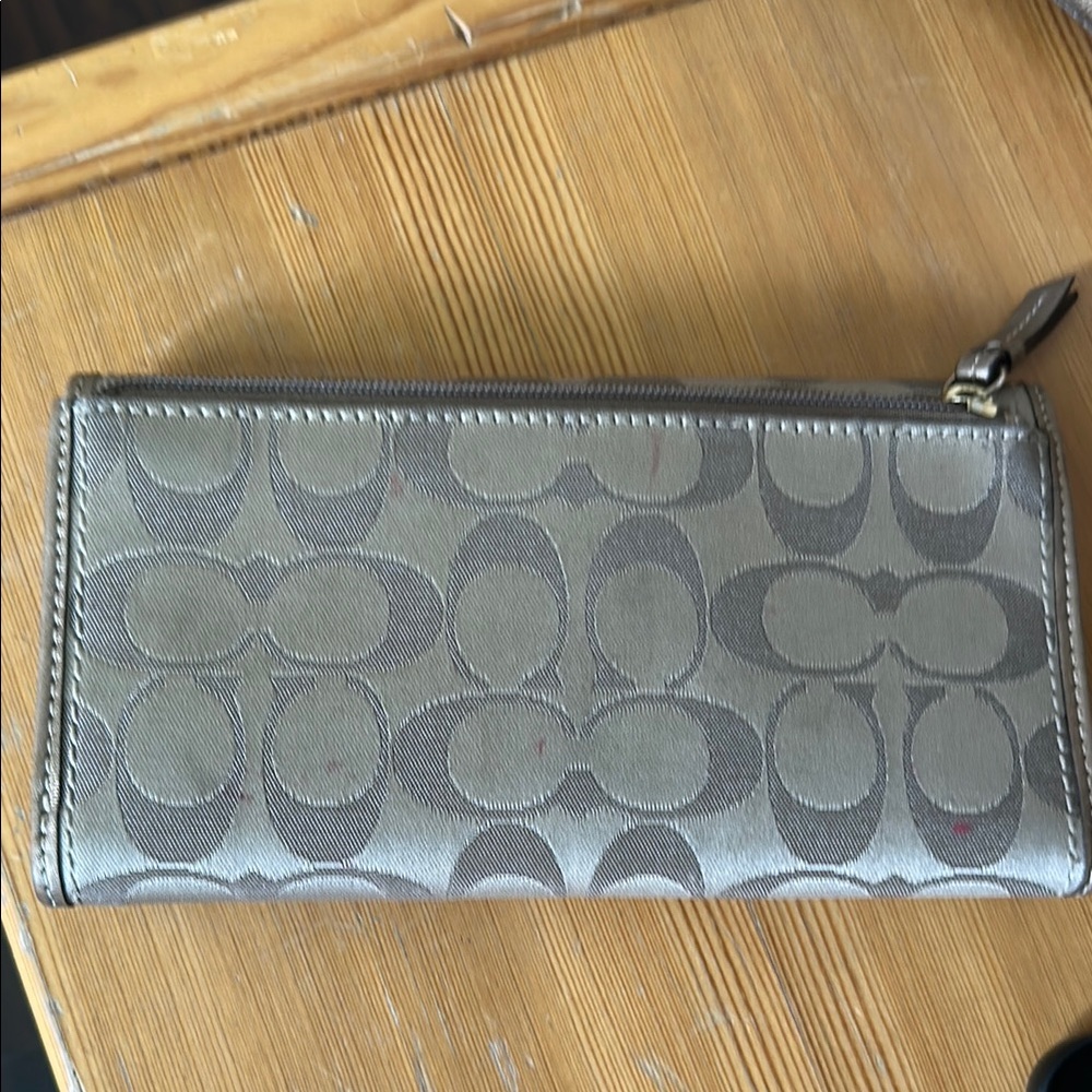 Coach Gold-Tone Buckle Wallet - Picture 3 of 4